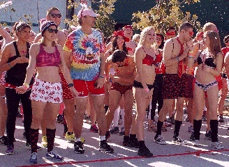 Participants prepare to run their pants off