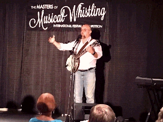 Masters of Musical Whistling on stage